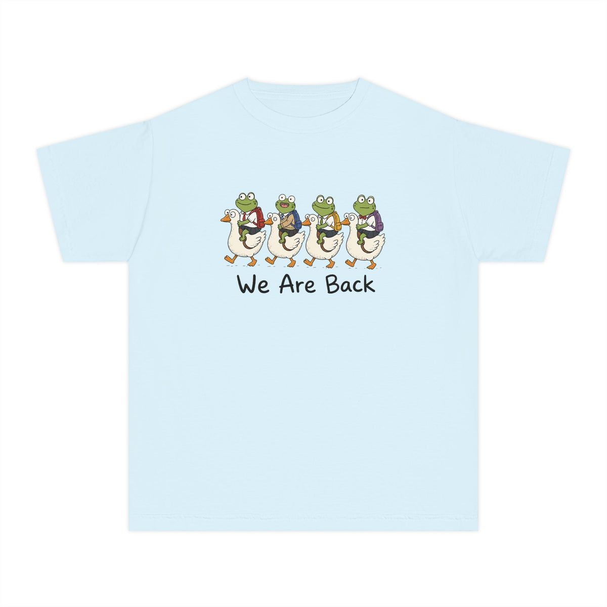 Kids Frog Parade T‑Shirt – "We Are Back" Cute Frog March Youth Tee