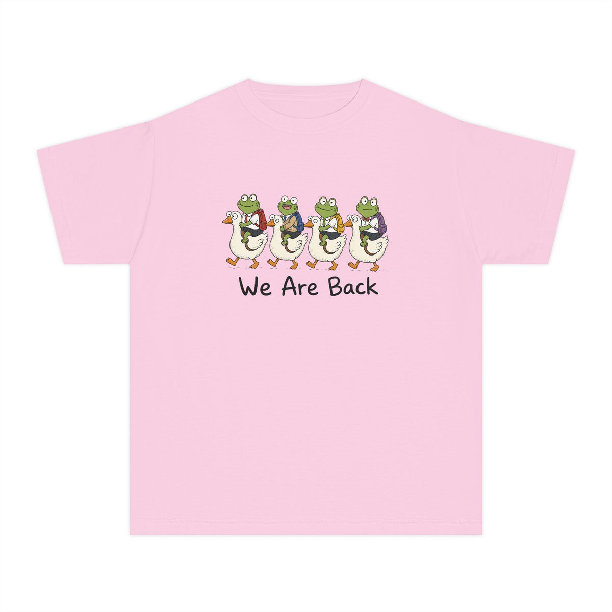 Kids Frog Parade T‑Shirt – "We Are Back" Cute Frog March Youth Tee