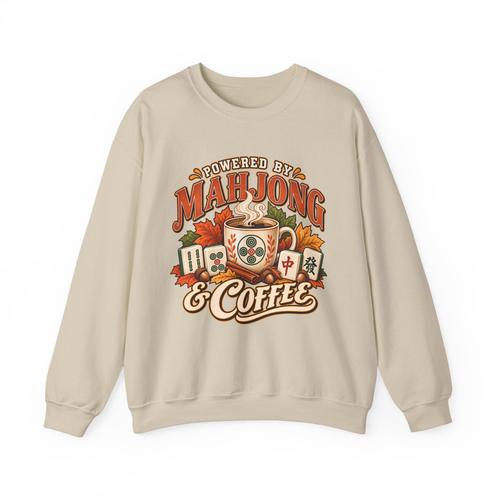 Powered by Mahjong and Coffee Sweatshirt