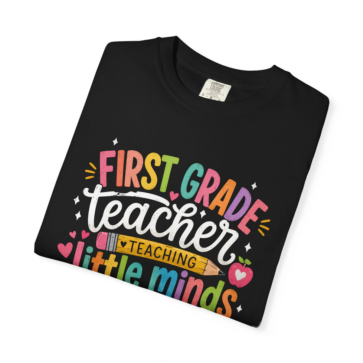 Back to School Teacher T-Shirt — Cute Pencil & Apple Classroom Tee
