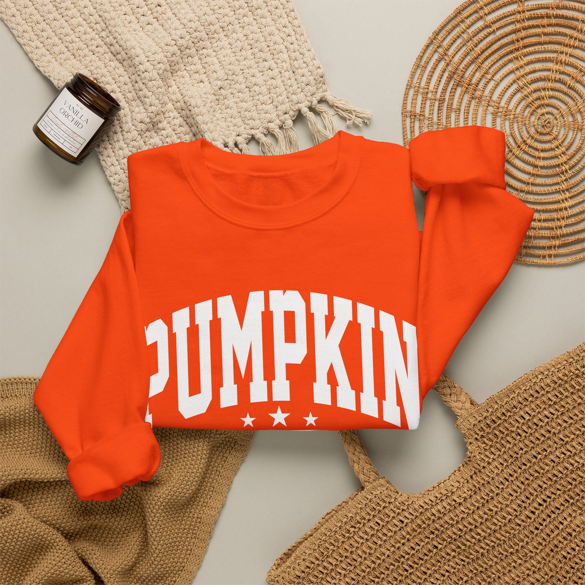 Pumpkin Season Crewneck Sweatshirt — Cozy Fall Sweater for  Women