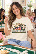 Pung It! Mahjong Tee — Floral Mahjong Tiles Graphic T-Shirt