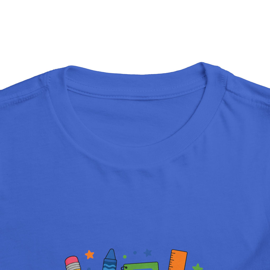 2nd Grade Toddler Tee - Cute School Crayon & Notebook Back-to-School Shirt for Boys