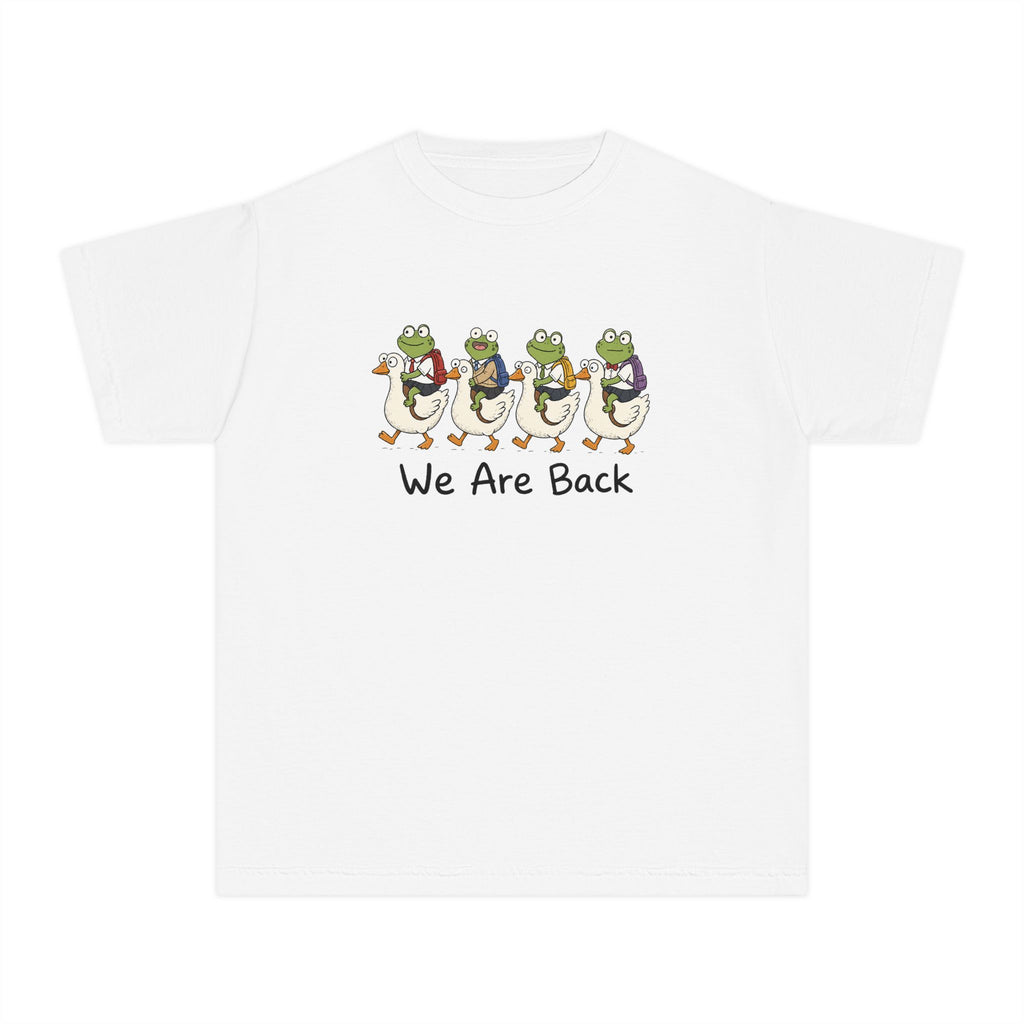 Kids Frog Parade T‑Shirt – "We Are Back" Cute Frog March Youth Tee