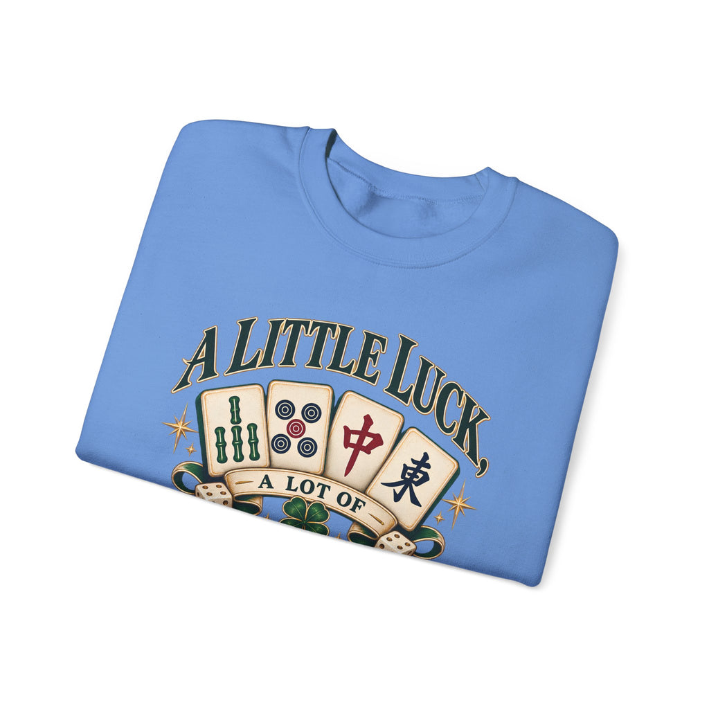 A Little Luck Strategy Mahjong Sweatshirt