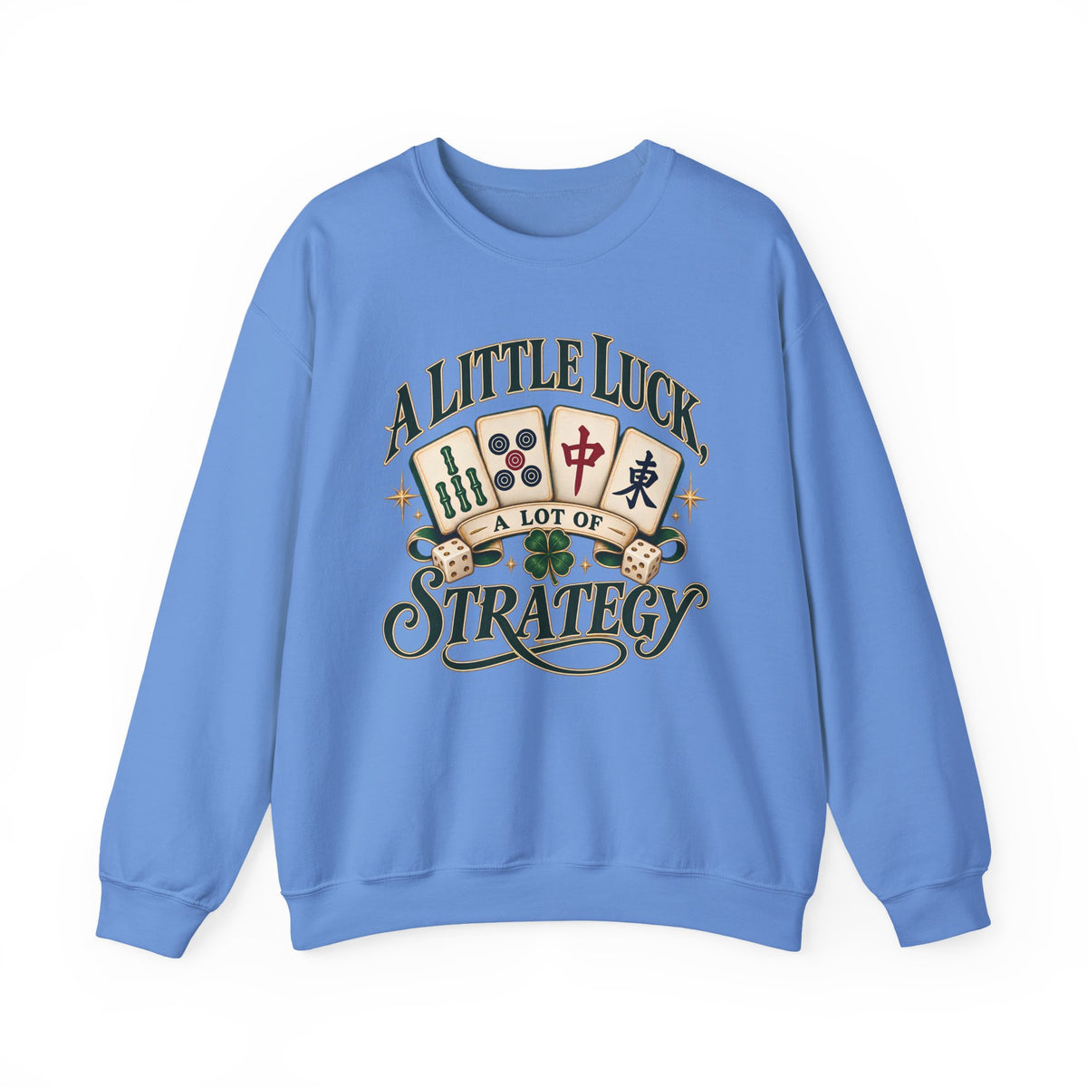A Little Luck Strategy Mahjong Sweatshirt