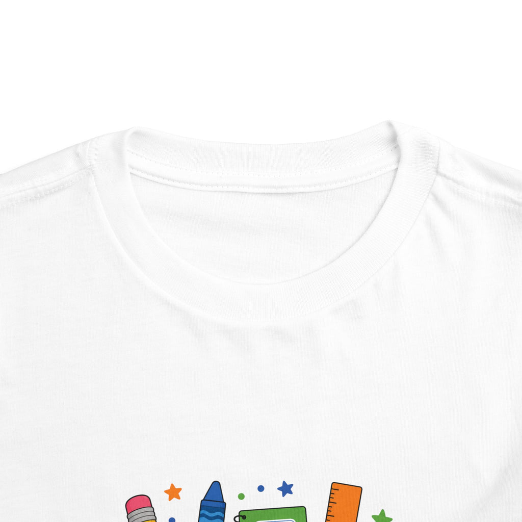 2nd Grade Toddler Tee - Cute School Crayon & Notebook Back-to-School Shirt for Boys