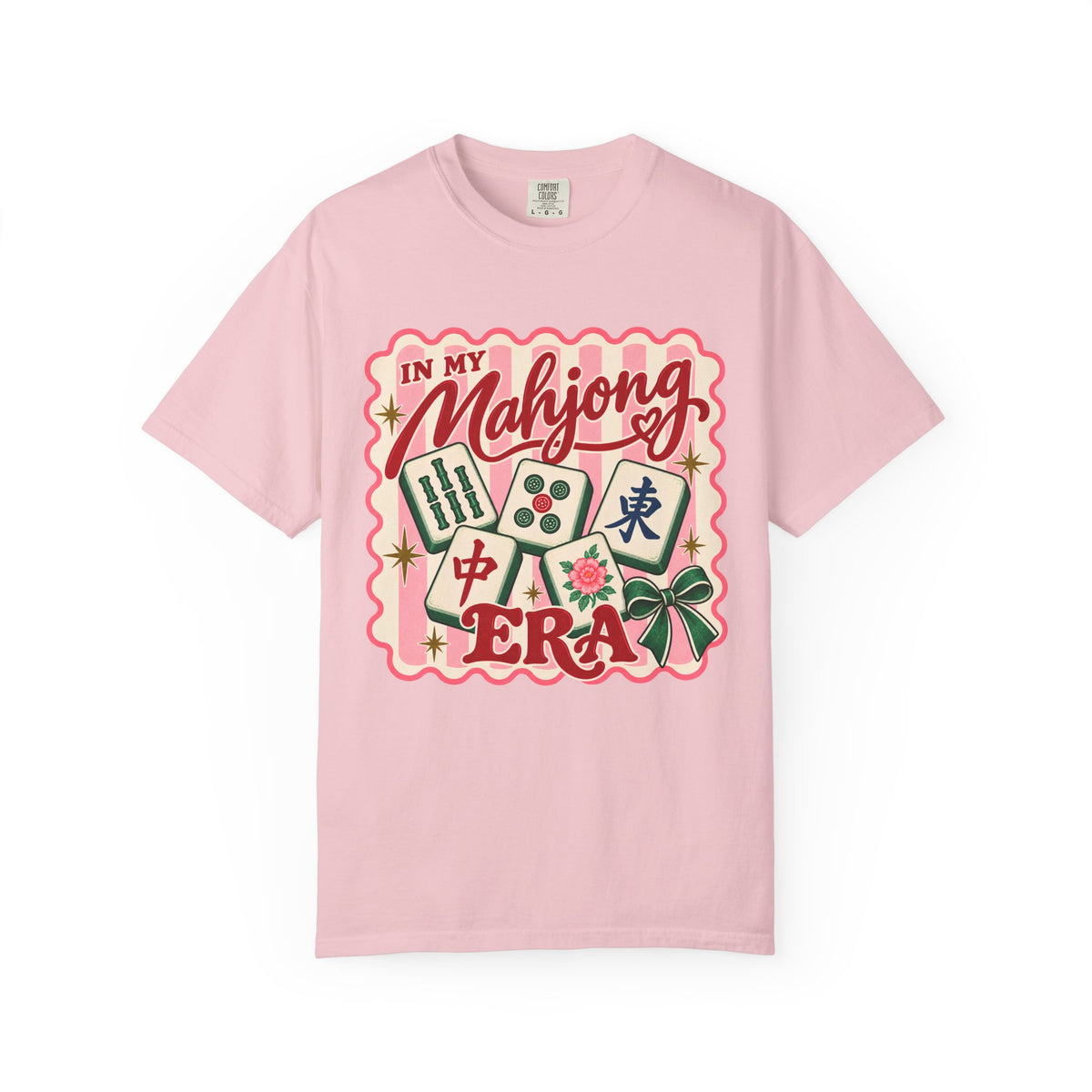 Mahjong Era T-Shirt — Vintage Mahjong Tiles Graphic Tee for Women
