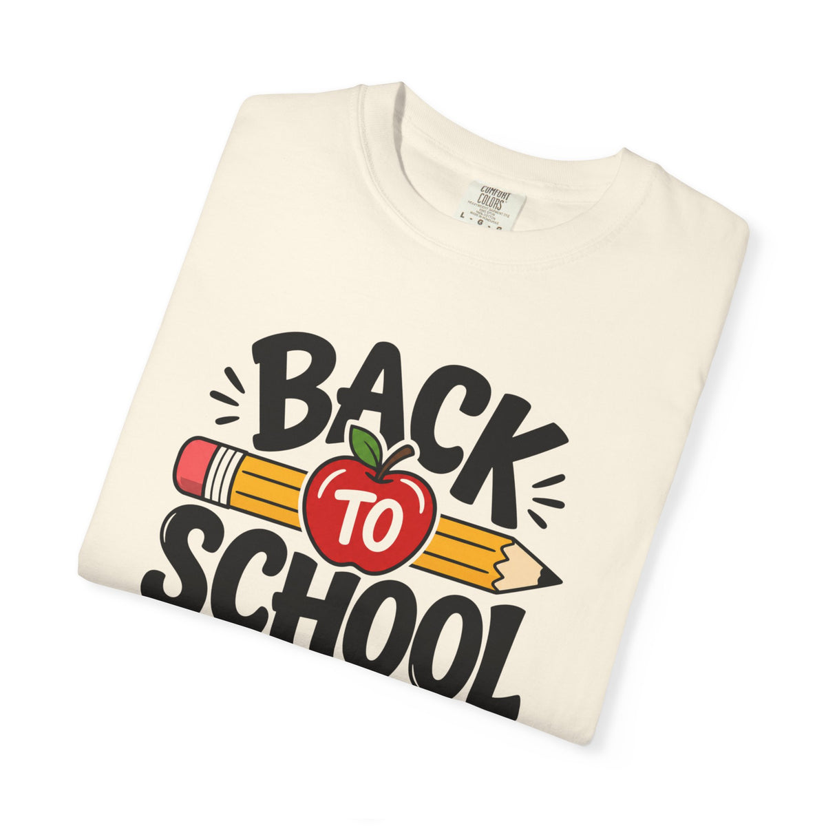 Back to School Teacher T-Shirt — Cute Pencil & Apple Classroom Tee